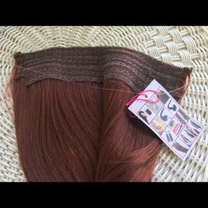HALO Human Hair extension w/invisible wire.